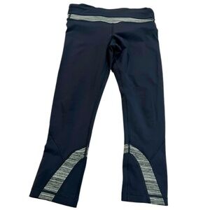 Women’s Lululemon Athletica Leggings with gray stripes